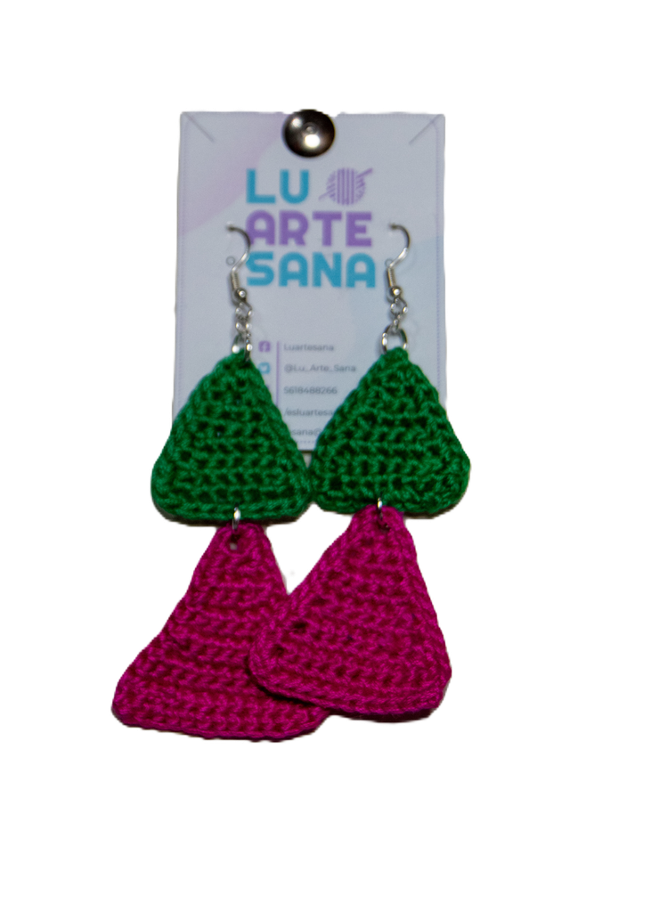 Aretes triangulo doble